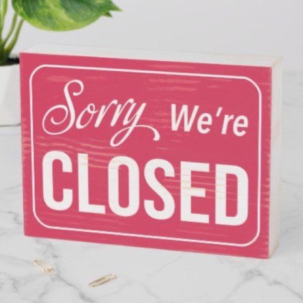 closet is officially closed